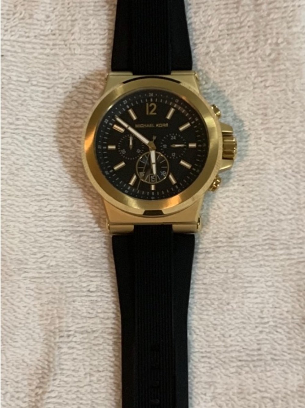 Michael Kors Gold and Black Men's Chronograph Watch
